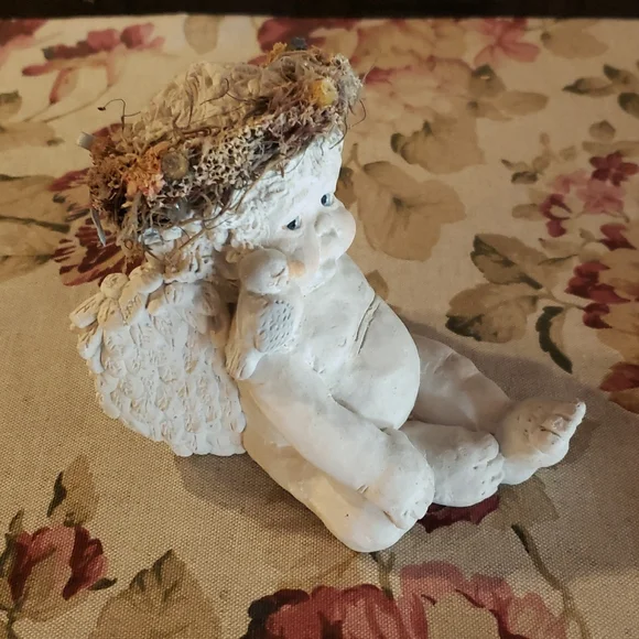 DREAMSICLES Angel / Cherub Figurine - Blue Bird on My Shoulder - Large - VTG - Picture 3 of 9